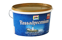Краска акриловая для фасадов JOBI FassadPremium суперстойкая Белая матовая - 5 л