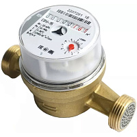 Счетчик крыльчатый универсальный Невод без штуцеров 1/2" 5-90°C 110мм Meter СВУ-15