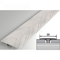 Профиль Т-образный со скрытым крепежом 900*30мм ясень белый Лука Т 30.900.106
