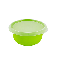 Миска кухонная с крышкой Алеана 1.75л оливковая 008737