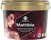 Краска бархатисто-матовая интерьерная моющаяся Eskaro Mattilda белая база А ESP006 (9.5л)