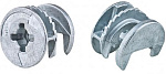 Стяжка эксцентриковая для ДСП 16мм (в упаковке 10штук) белый цинк Стройбат 5750120/ 307570