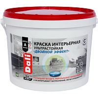 Краска Dali интерьерная ультрастойкая Двойной эффект (База С) 9л