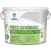 Краска для панельных стен PANEELISEINAMAALI база PM1 белая TEKNOS (9л)
