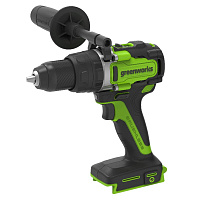 Дрель-шуруповерт аккумуляторная GreenWorks GD24DD140 ударная с доп.ручкой 24В 140Нм(бесщеточн) без акк и з/у(тушка) (3707607)