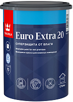 Tikkurila Euro Extra 20 акриловая краска для стен и потолков белая (База A) 0.9 л