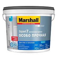 Краска Export-7 для стен и потолков матовая база BW Marshall (4.5л)