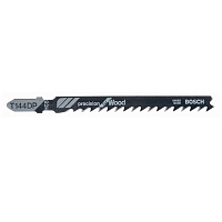 Пилка для лобзика Bosch T144DP HCS Precision for Wood по дереву 5-50мм 2 штуки 2609256726