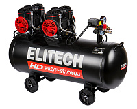 Компрессор Elitech ACF 500-120S (безмасляный) малошумный 220В 2.9кВт 120л 8 бар 500л/мин
