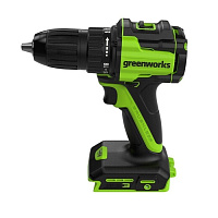 Дрель-шуруповерт аккумуляторная Greenworks DD345, 24V, б/щет, 27/45 Нм,13мм,без АКБ и ЗУ (тушка) (3708307)