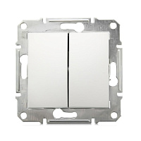 Переключатель Schneider GLOSSA  GSL000165 2-клавишный