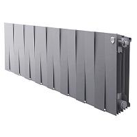 Радиатор биметаллический PianoForte 300мм 16 секций Silver Satin Royal Thermo RTPSS30016