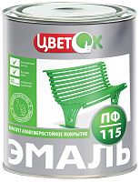 Эмаль ЦветОК ПФ-115 черная (1.9кг)