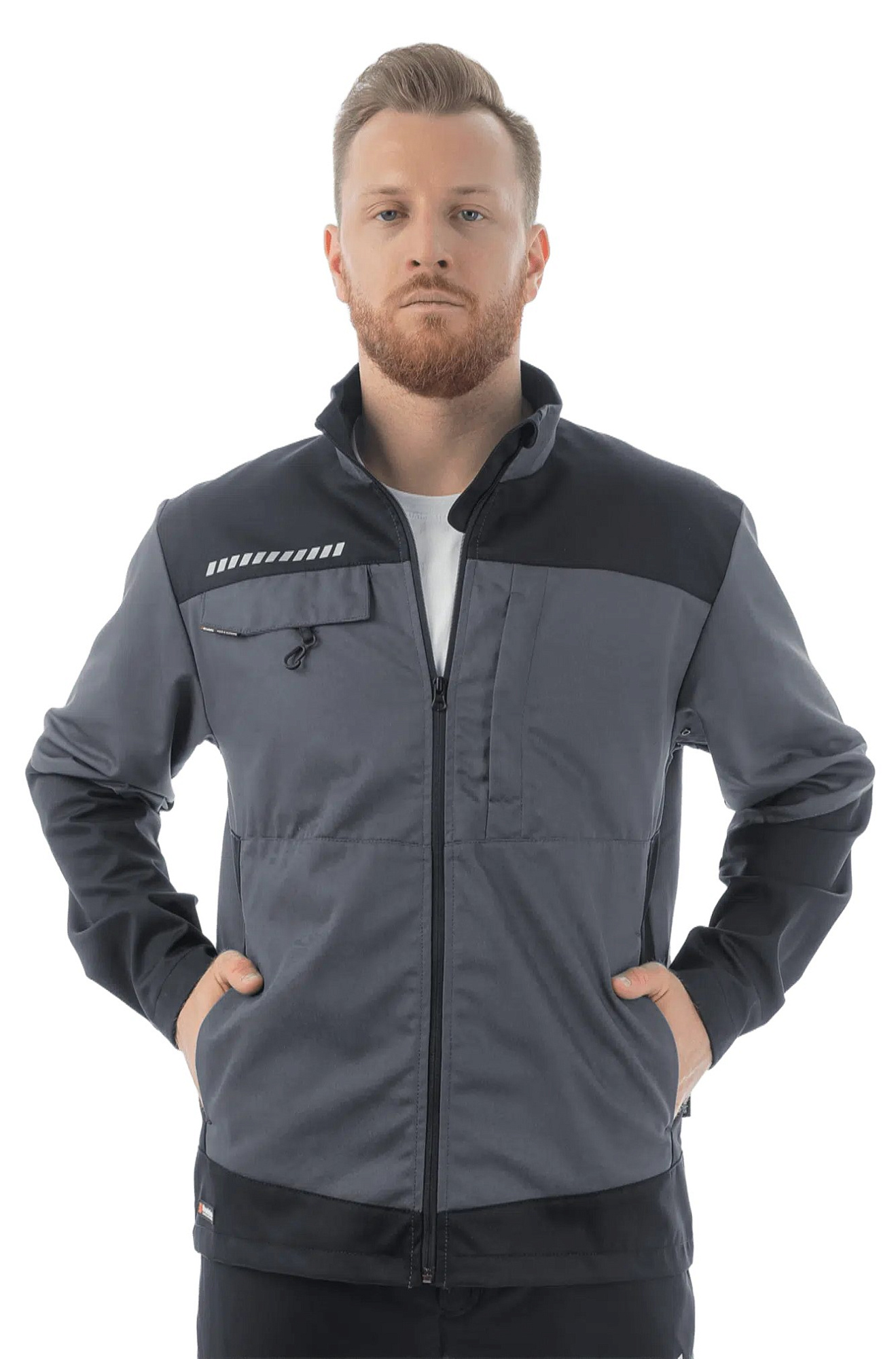 Куртка летняя мужская серый/черный р.XL(56-58) Brodeks KS234 доставка Нижний Новгород 1 Куртка летняя мужская серый/черный р.XL(56-58) Brodeks KS234 купить 1