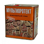 Фасадный лак МультиПротект-Л для камня и кирпича - 2.4 л