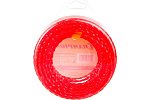 Леска для триммера (корд триммерный.) Champion Twisted Square 3.0мм*25м (квадрат) витая красная (C7007)