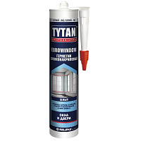 Герметик EUROWINDOW для окон и дверей силиконакриловый белый TYTAN Professional 77660 (0.28л)
