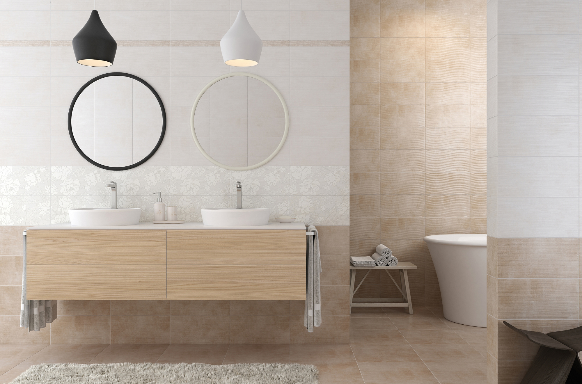 Панно Дюна цветы 40*40 см, LB-CERAMICS 1604-0034 доставка Нижний Новгород 1 Панно Дюна цветы 40*40 см, LB-CERAMICS 1604-0034 купить 1