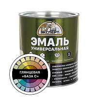 Эмаль алкидная универсальная глянц бесцветный база С Эксперт