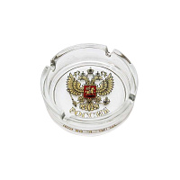 Пепельница круглая Mallony Герб России d-10.6см 005965