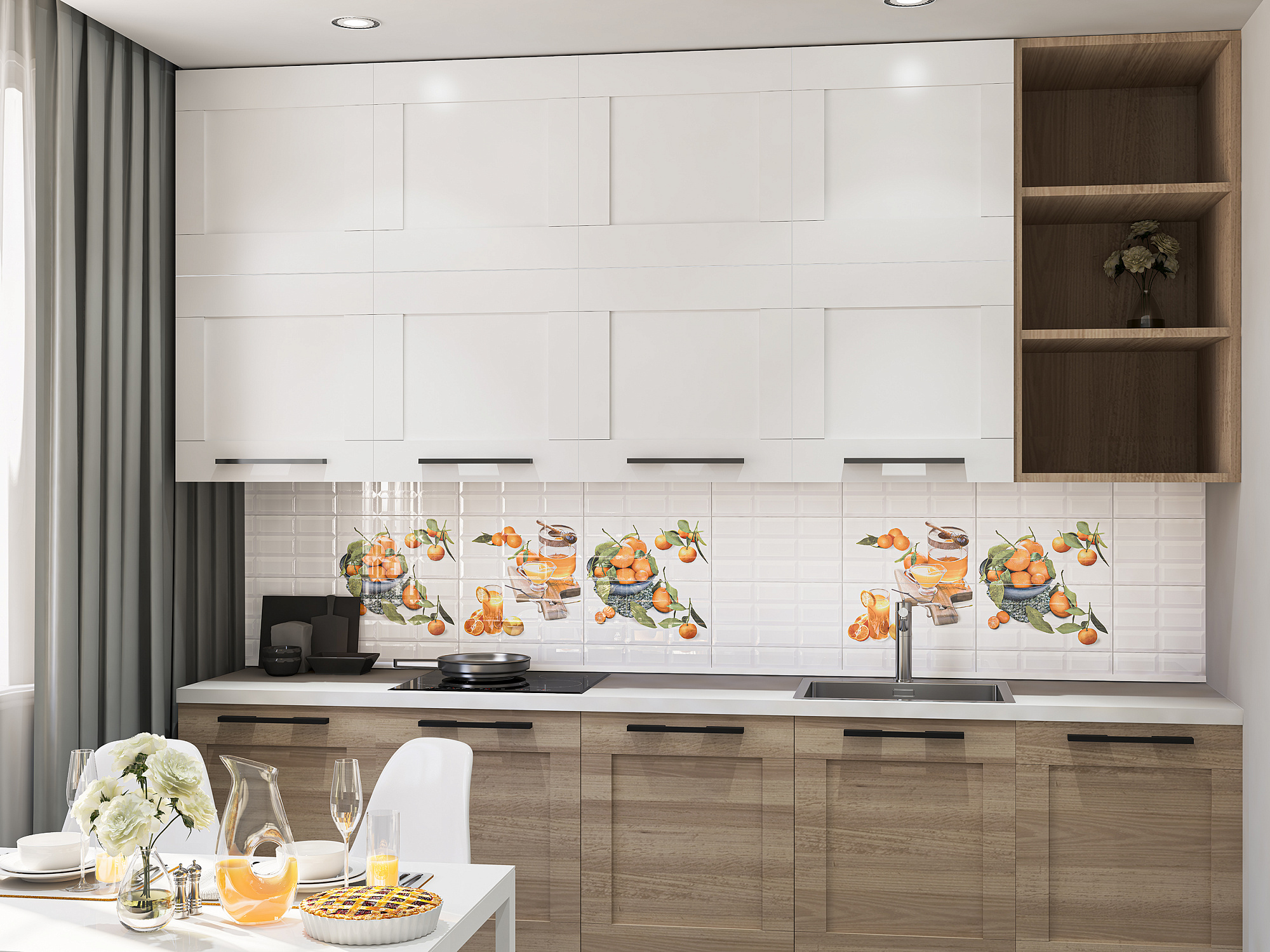 Панно VOUGE Citrus 1 из 2 плиток 40.5*40.2см AZORI 583012023 доставка Нижний Новгород 1 Панно VOUGE Citrus 1 из 2 плиток 40.5*40.2см AZORI 583012023 купить 1