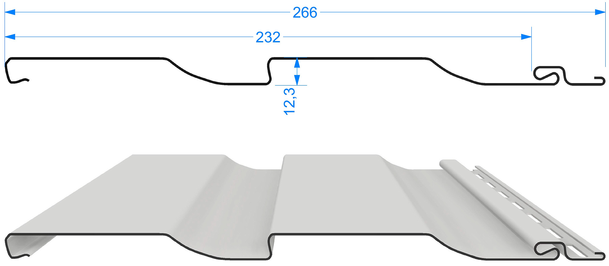Сайдинг D4.5D Корабельный брус Docke PREMIUM 232х3600мм  Лимон PSKB-1042 купить 2