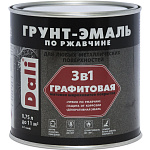 Грунт-эмаль графитовая по ржавчине коричневый Dali (0.75л)