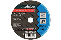 Круг отрезной по металлу и нержавеющей стали Metabo Flexiarapid Super 76*1.0*10мм (5 штук) 626870000