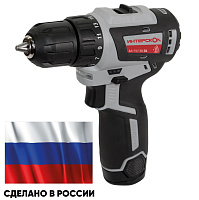 Дрель-шуруповерт аккумуляторная Интерскол ДА-10/12В 38 МиниМАКС кейс 12В 38Нм(бесщеточн) 2акк*2.5а/ч (757.2.2.45)