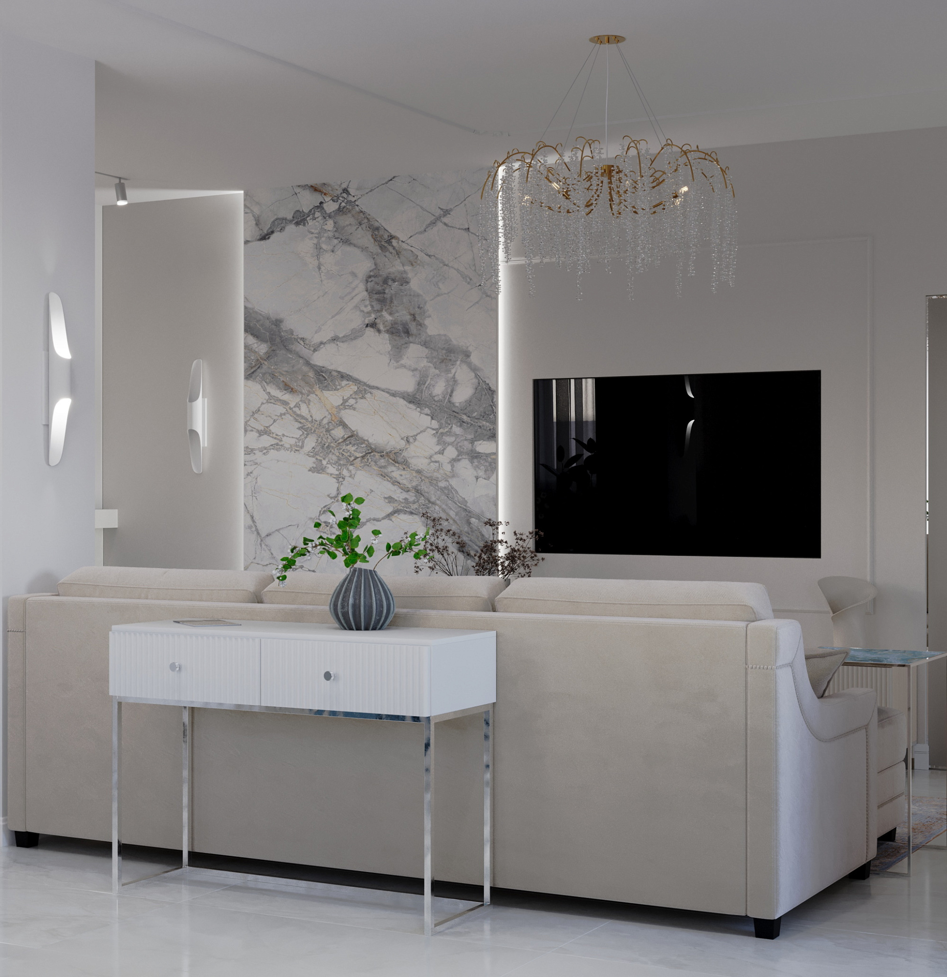 Панель из КМ C connect Cantana gloss carbon 1100*2800*8 купить 2