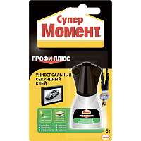 Клей Супер Момент Профи Плюс секундный с кисточкой - 0.005 кг