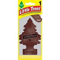 Ароматизатор Ёлочка Little Trees Кожа Leather U1P-10290-RUSS