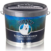 Краска акриловая фасадная HUSKY® Super Paint Exterior Белая матовая - 10 л