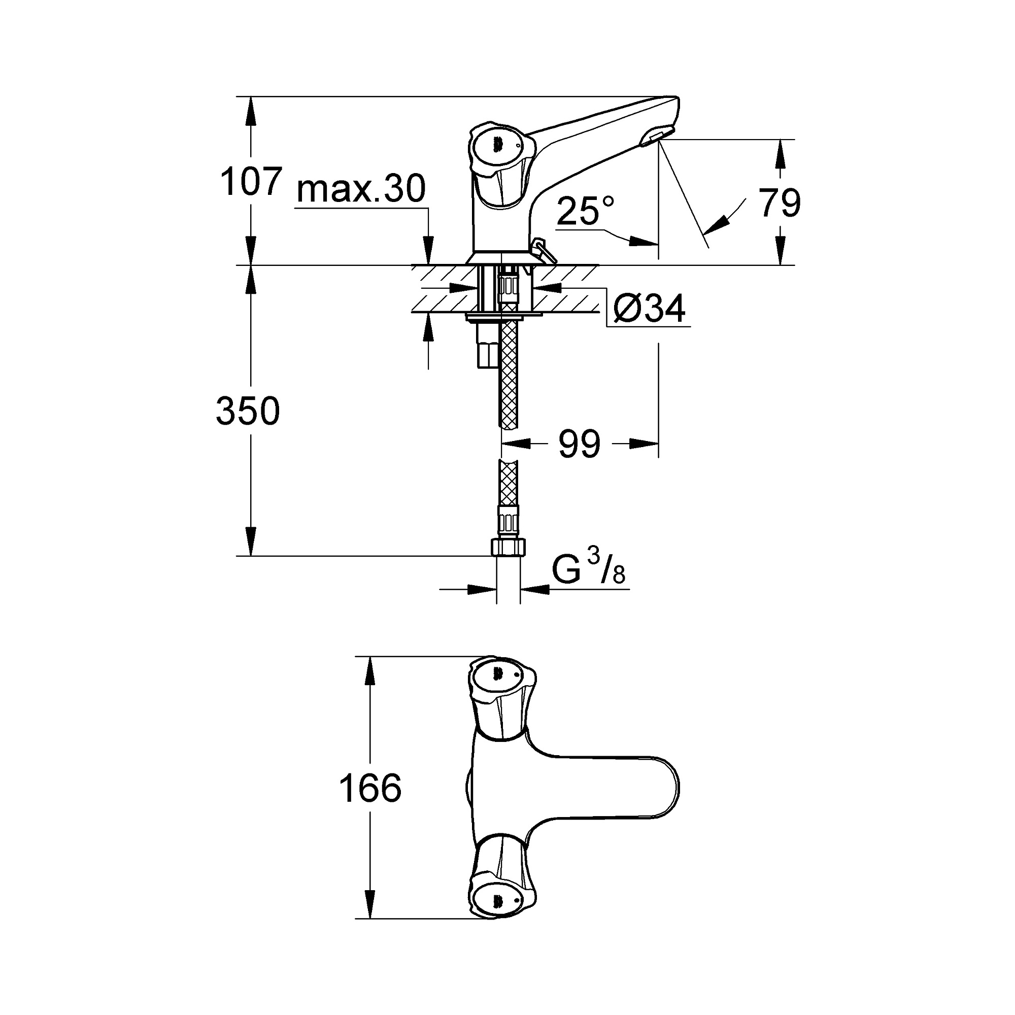 Смеситель для раковины Costa L цвет хром GROHE 21100001 доставка Нижний Новгород 1 Смеситель для раковины Costa L цвет хром GROHE 21100001 купить 1