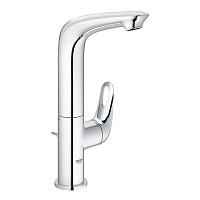 Смеситель Eurostyle для умывальника высокий излив с донным клапаном цвет хром, GROHE 23569003
