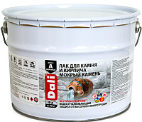Лак для камня и кирпича Dali Мокрый камень - 9 л