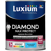 Краска интерьерная для стен Prof Diamond Max Protect матовая белая база BW 50035254 Luxium (1л)