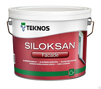 Краска фасадная TEKNOS Siloksan Facade Белая глубокоматовая - 2.7 л