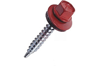 Саморез кровельный 4.8*38 RAL3005 150шт красный MIXTON