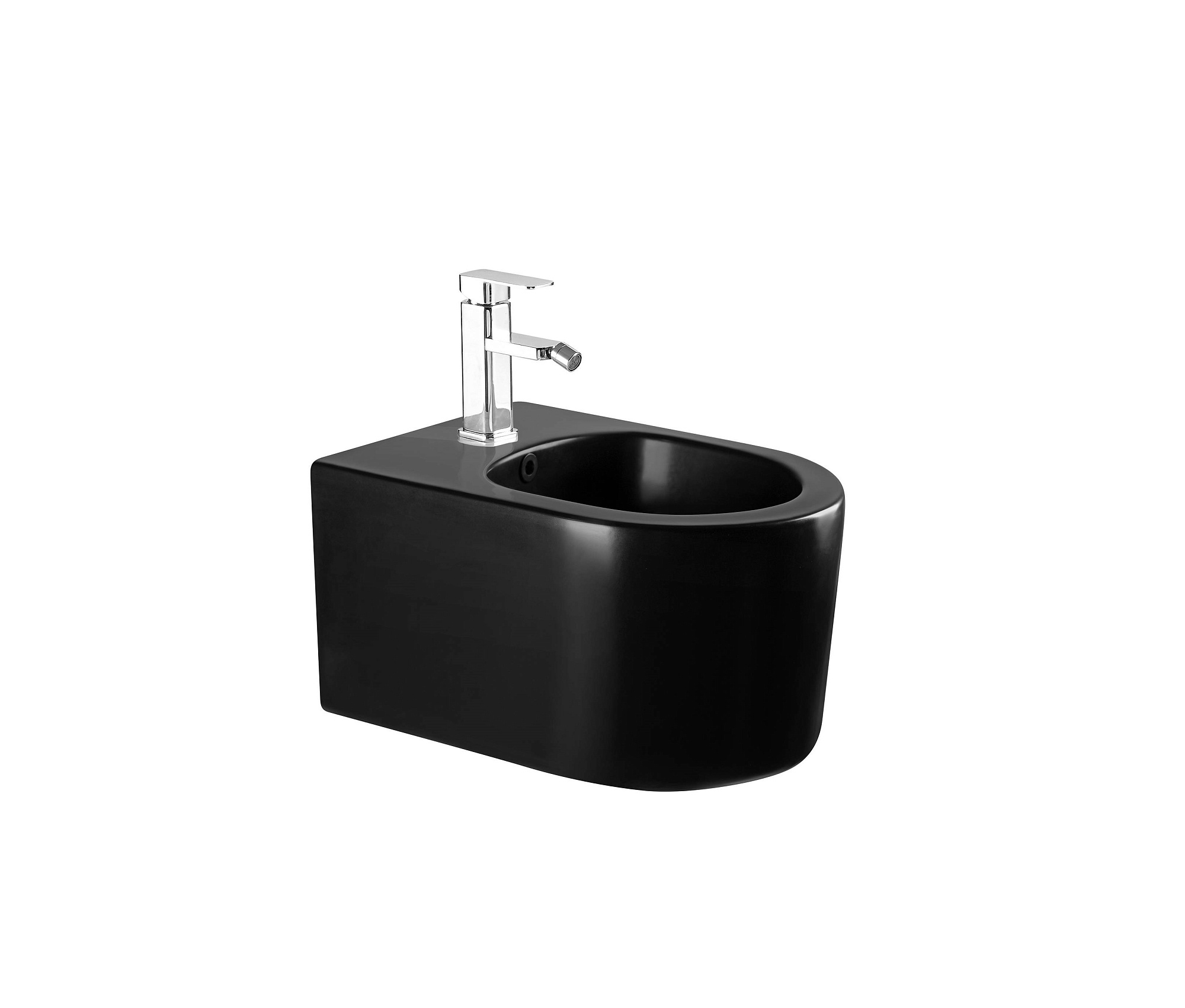 Биде МИЯ подвесное 490*370*300 черный матовый Aquatek AQ1004-MB купить 1