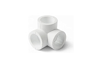 Тройник двухплоскостной белый цвет полипропилен 20мм PRO AQUA PA17308P