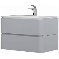 Тумба подвесная Sensation 80 с раковиной Sensation 80 серый шелк AM.PM M30FHX0802FG