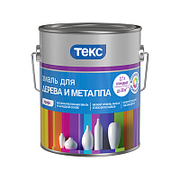 Эмаль ТЕКС Профи для дерева и металла глянцевая (База А) 2.7 л