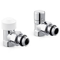 Набор термостатический угловой Design 1/2"М30х1,5 (Хром) Royal Thermo RATVDU11212CH