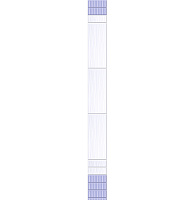 Панель стеновая ПВХ Ирис фон 2700*250*8мм KronPlast
