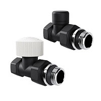 Набор термостатический прямой Design 1/2"М30х1,5 (Черный) Royal Thermo RATVDP11212BL