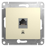 Розетка GLOSSA  GSL000281K комп механизм RJ45 кат.5E бежевый