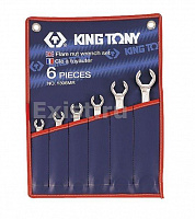 Набор ключей разрезных King Tony 1306MR 6 предметов 8-22 мм