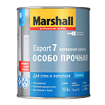 Краска Export-7 для стен и потолков матовая база BW Marshall (0.9л)