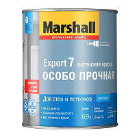 Краска Export-7 для стен и потолков матовая база BW Marshall (0.9л)